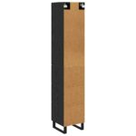 vidaXL Highboard Čierny dub 34,5 x 34 x 180 cm Kompozitné drevo – Obrázok 10