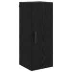 vidaXL Highboard Čierny dub 34,5 x 34 x 180 cm Kompozitné drevo – Obrázok 7