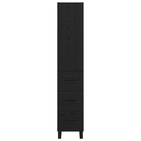 vidaXL Highboard Čierny dub 34,5 x 34 x 180 cm Kompozitné drevo – Obrázok 8