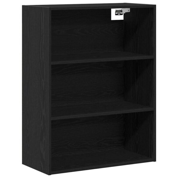 vidaXL Highboard Nástenný 2 pcs Čierny dub Kompozitné drevo – Obrázok 7
