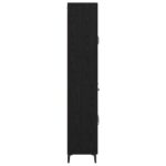 vidaXL Highboard Čierny dub 69,5 x 34 x 180 cm Kompozitné drevo – Obrázok 9