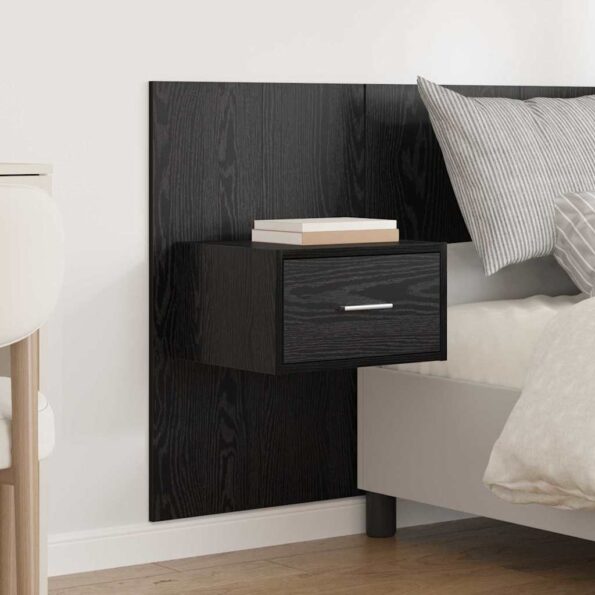 vidaXL Čelňa s kabinetom so zásuvkou 3 pcs Čierny dub Kompozitné drevo – Obrázok 4