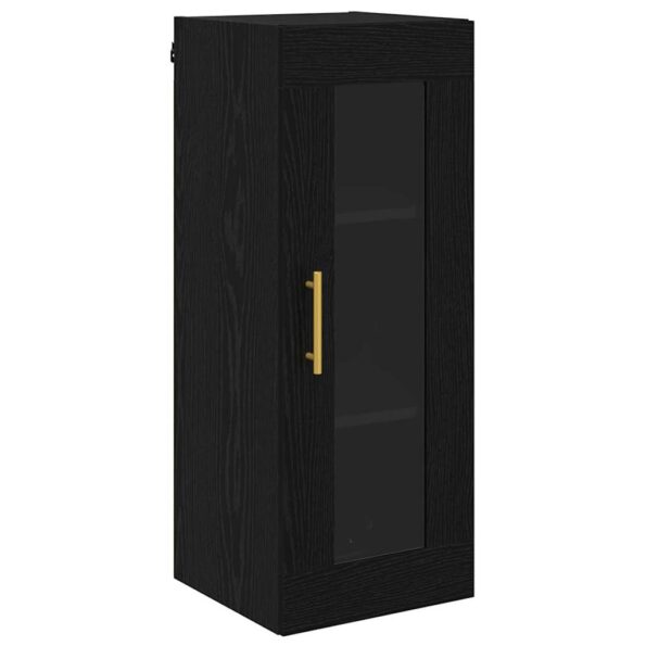 vidaXL Highboard Čierny dub 34,5 x 34 x 180 cm Kompozitné drevo – Obrázok 7