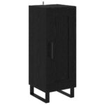 vidaXL Highboard Čierny dub 34,5 x 34 x 180 cm Kompozitné drevo – Obrázok 6