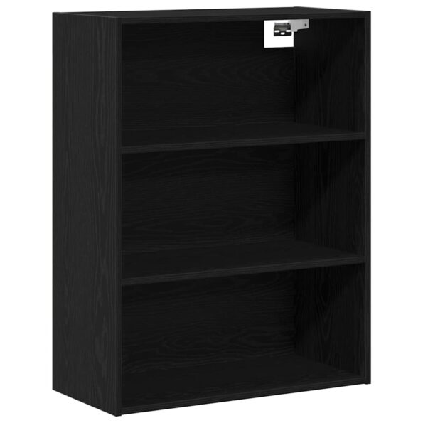 vidaXL Highboard Nástenný 2 pcs Čierny dub Kompozitné drevo – Obrázok 7