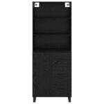 vidaXL Highboard Nástenný 2 pcs Čierny dub Kompozitné drevo – Obrázok 8