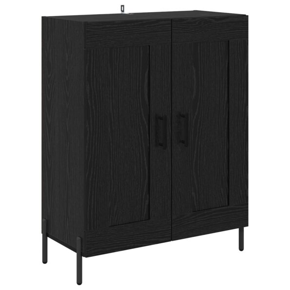 vidaXL Highboard Čierny dub 69,5 x 34 x 180 cm Kompozitné drevo – Obrázok 6