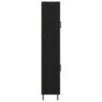 vidaXL Highboard Čierny dub 69,5 x 34 x 180 cm Kompozitné drevo – Obrázok 9