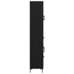 vidaXL Highboard so zásuvkou 2 pcs Čierny dub Kompozitné drevo – Obrázok 9