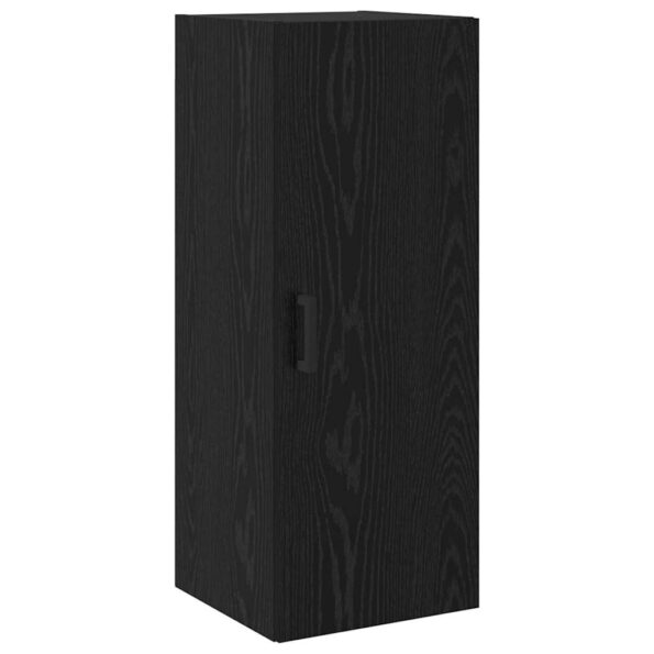 vidaXL Highboard Nástenný 2 pcs Čierny dub Kompozitné drevo – Obrázok 7
