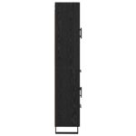 vidaXL Highboard 2 pcs Čierny dub Drevovláknitá doska a sklo – Obrázok 9