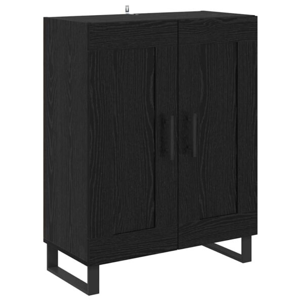 vidaXL Highboard Nástenný 2 pcs Čierny dub Kompozitné drevo – Obrázok 6
