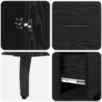 vidaXL Highboard 2 pcs Čierny dub Drevovláknitá doska a sklo – Obrázok 11