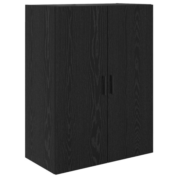 vidaXL Highboard 2 pcs Čierny dub Drevovláknitá doska a sklo – Obrázok 7