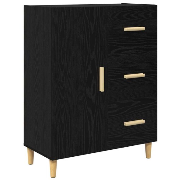 vidaXL Highboard Čierny dub 34,5 x 34 x 180 cm Kompozitné drevo – Obrázok 6
