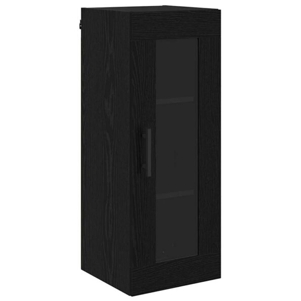 vidaXL Highboard Čierny dub 34,5 x 34 x 180 cm Kompozitné drevo – Obrázok 6