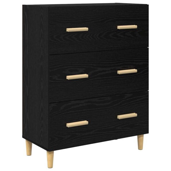 vidaXL Highboard so zásuvkou Čierny dub 69,5 x 34 x 180 cm – Obrázok 6