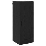 vidaXL Highboard Čierny dub 34,5 x 34 x 180 cm Kompozitné drevo – Obrázok 7