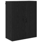 vidaXL Highboard Čierny dub 69,5 x 34 x 180 cm Kompozitné drevo – Obrázok 7