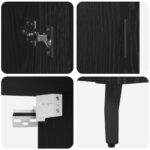 vidaXL Highboard Čierny dub 69,5 x 34 x 180 cm Kompozitné drevo – Obrázok 11