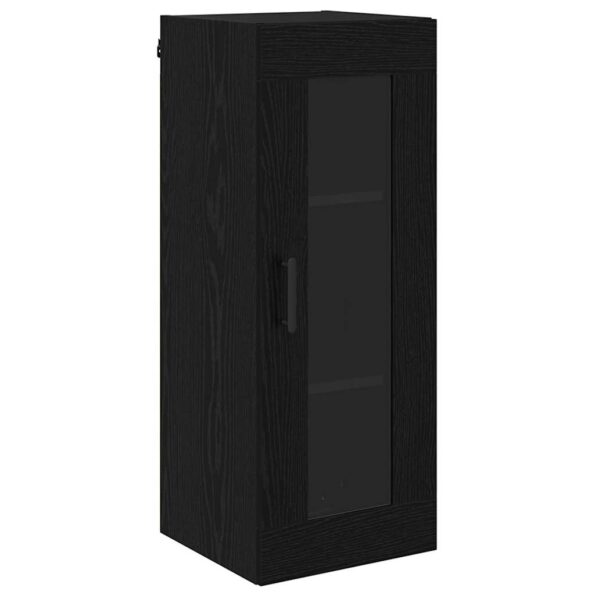 vidaXL Highboard Čierny dub 34,5 x 34 x 180 cm Kompozitné drevo – Obrázok 6
