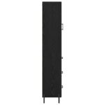 vidaXL Highboard Čierny dub 34,5 x 34 x 180 cm Kompozitné drevo – Obrázok 9