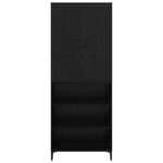 vidaXL Highboard Čierny dub 69,5 x 34 x 180 cm Kompozitné drevo – Obrázok 8