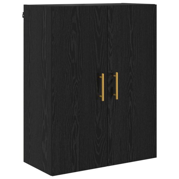 vidaXL Highboard Čierny dub 69,5 x 34 x 180 cm Kompozitné drevo – Obrázok 7