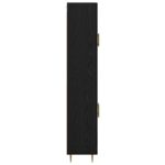 vidaXL Highboard Čierny dub 69,5 x 34 x 180 cm Kompozitné drevo – Obrázok 9