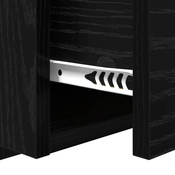 vidaXL Čelňa s kabinetom so zásuvkou 3 pcs Čierny dub Kompozitné drevo – Obrázok 11