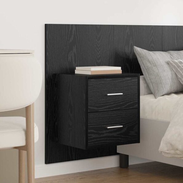 vidaXL Čelňa s kabinetom so zásuvkou 3 pcs Čierny dub Kompozitné drevo – Obrázok 4