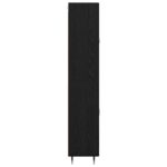 vidaXL Highboard Čierny dub 69,5 x 34 x 180 cm Kompozitné drevo – Obrázok 9