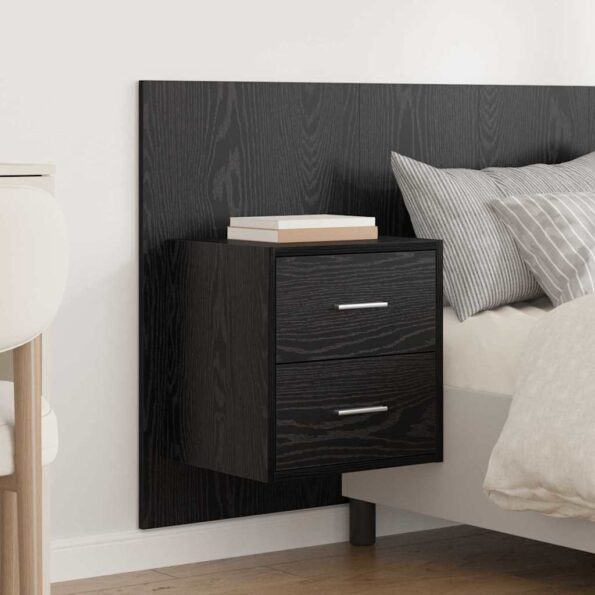 vidaXL Čelňa s kabinetom so zásuvkou 3 pcs Čierny dub Kompozitné drevo – Obrázok 4