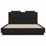 vidaXL Rám postele s čelom Remeselný dub 140 x 200 cm Kompozitné drevo – Obrázok 6