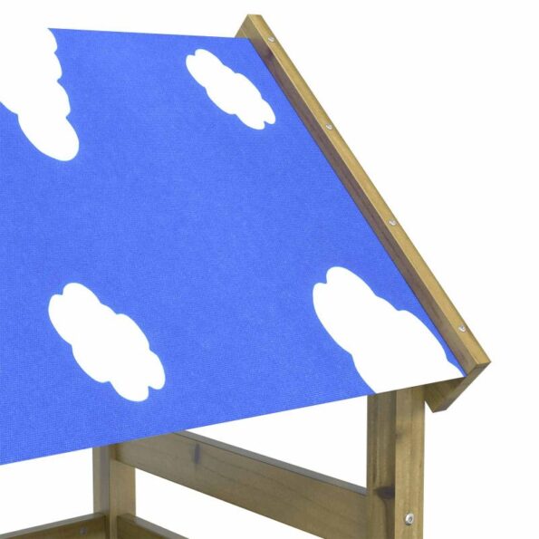 vidaXL Herná veža Hnedá Masívne impregnované drevo – Obrázok 3