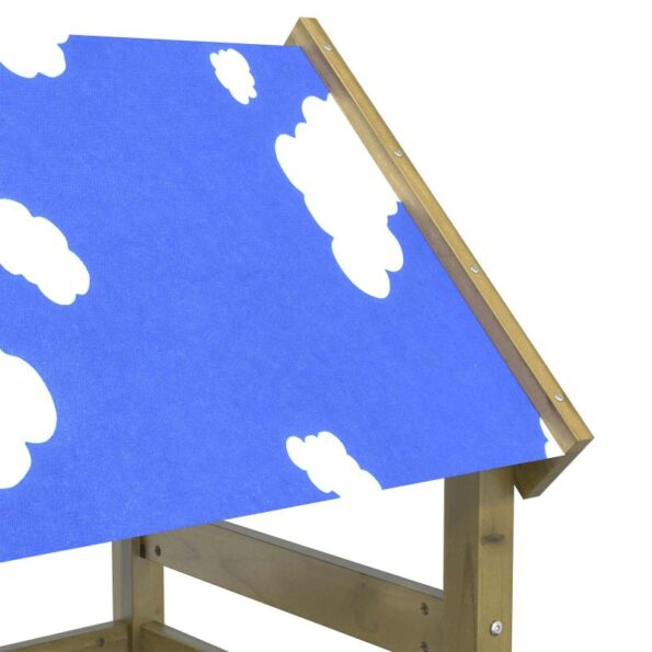 vidaXL Herná veža Hnedá Masívne impregnované drevo – Obrázok 4