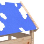 vidaXL Herná veža Hnedá 85 x 52,5 x 239 cm Masívne borovicové drevo – Obrázok 4