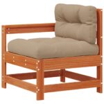 vidaXL Záhradný lounge set 5 pcs Voskovo hnedá a taupe – Obrázok 4