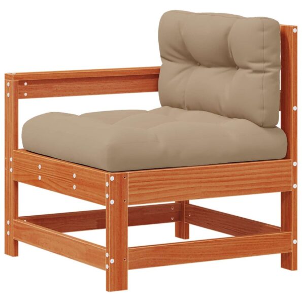 vidaXL Záhradný lounge set 5 pcs Voskovo hnedá a taupe – Obrázok 4