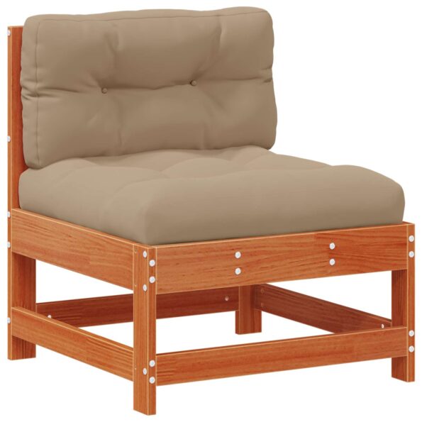 vidaXL Záhradný lounge set 5 pcs Voskovo hnedá a taupe – Obrázok 5