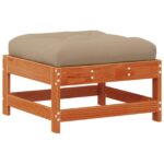 vidaXL Záhradný lounge set 5 pcs Voskovo hnedá a taupe – Obrázok 6