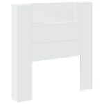 vidaXL Zadné čelo Biela 100 x 16,5 x 103,5 cm Kompozitné drevo – Obrázok 2