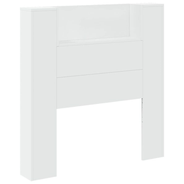 vidaXL Zadné čelo Biela 100 x 16,5 x 103,5 cm Kompozitné drevo – Obrázok 2