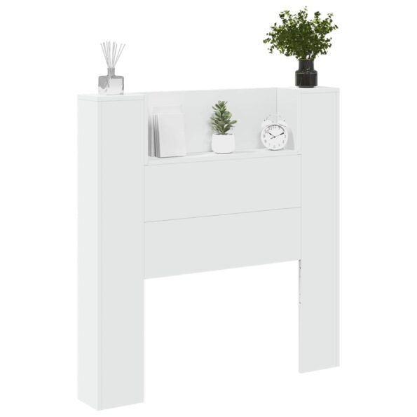 vidaXL Zadné čelo Biela 100 x 16,5 x 103,5 cm Kompozitné drevo – Obrázok 3