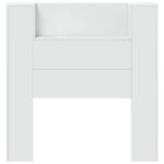 vidaXL Zadné čelo Biela 100 x 16,5 x 103,5 cm Kompozitné drevo – Obrázok 5