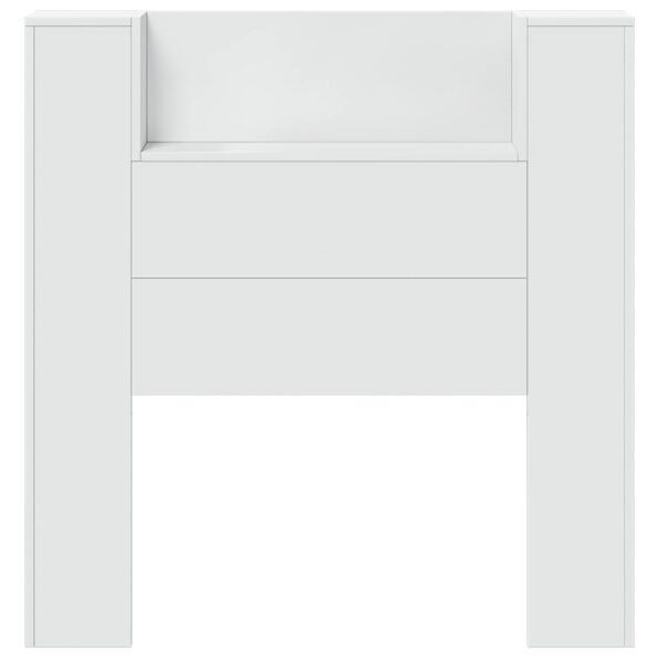 vidaXL Zadné čelo Biela 100 x 16,5 x 103,5 cm Kompozitné drevo – Obrázok 5