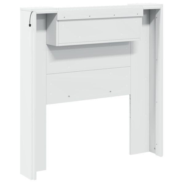 vidaXL Zadné čelo Biela 100 x 16,5 x 103,5 cm Kompozitné drevo – Obrázok 7