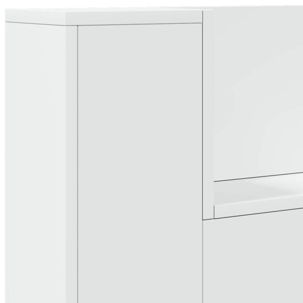 vidaXL Zadné čelo Biela 100 x 16,5 x 103,5 cm Kompozitné drevo – Obrázok 8