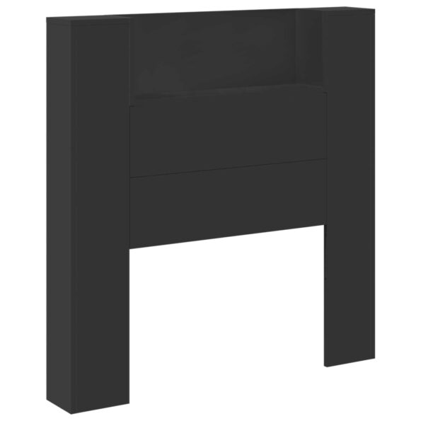 vidaXL Zadné čelo Čierna 100 x 16,5 x 103,5 cm Kompozitné drevo – Obrázok 2