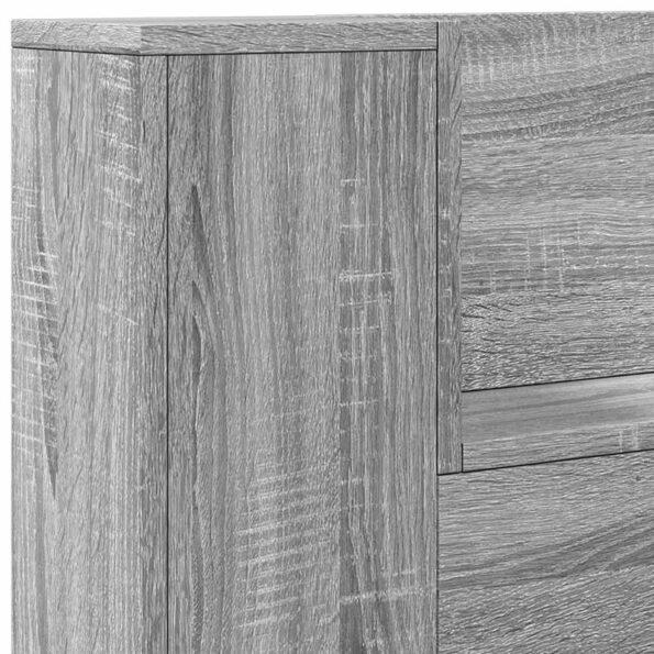 vidaXL Zadné čelo Sivý Sonoma 100 x 16,5 x 103,5 cm Kompozitné drevo – Obrázok 8